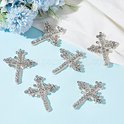 6 Stück Strass-Kreuzstickerei für Stoffaccessoires&nbsp;FIND-HY0003-81B