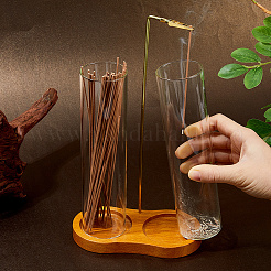Räucherstäbchenhalter aus Glas&nbsp;AJEW-WH0410-193B
