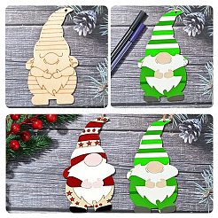 20 stücke 10 stile weihnachten thema ungefärbt holz große anhänger&nbsp;WOOD-YW0001-25
