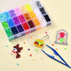 24 Farben DIY Sicherungsperlen Kit&nbsp;DIY-X0295-01E-5mm