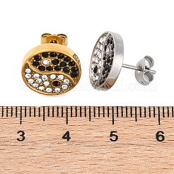 Ohrstecker aus 304 Edelstahl mit Strassen&nbsp;EJEW-C099-20GP
