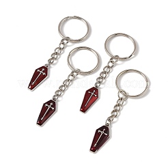 4 porte-clés en alliage émaillé&nbsp;KEYC-FS00036-02