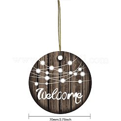 Pendentifs en porcelaine fait à la main&nbsp;PORC-WH0005-014
