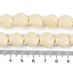 Brins de perles sculptées en corail synthétique&nbsp;CORA-C003-13B