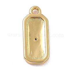 Adornos de latón micropavé de circonia cúbica&nbsp;ZIRC-I054-12G-05
