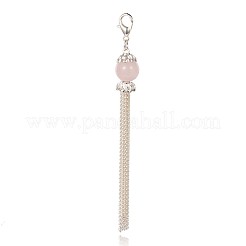 Chaînes en fer plaqué couleur argent glands gros pendentifs&nbsp;HJEW-JM00172