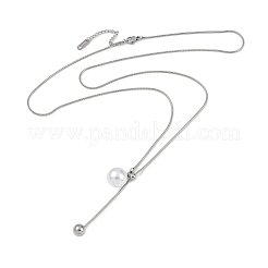 Colliers à chaîne serpent en acier inoxydable 304&nbsp;NJEW-D080-08P