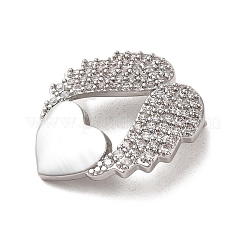 Messing micro pave klare zirkonia anhänger&nbsp;KK-M275-44P