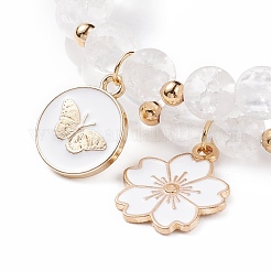 Set di bracciali elastici con perline rotonde in vetro stile 2 pz 2&nbsp;BJEW-JB08106-03