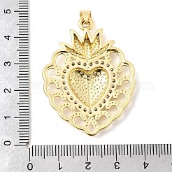 Ottone micro spianare pendenti zirconi&nbsp;KK-H267-022A-G