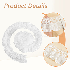 10 yard di pizzo plissettato elastico satinato&nbsp;OCOR-CY0001-28A