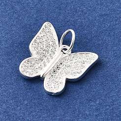 925 Sterling Silber Micro Pave Zirkonia Anhänger&nbsp;STER-D309-01F-S