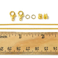 Kits de fabrication de chaînes d'extension/d'extrémité de chaîne en laiton&nbsp;DIY-FS0005-61G