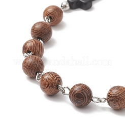Rosenkranzkette aus Naturholz&nbsp;NJEW-JN04249