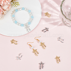 30 pièces 3 couleurs pendentifs en alliage de placage en rack&nbsp;FIND-SP0002-49B