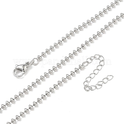 Colliers à chaîne à billes en laiton de 2.5 mm&nbsp;NJEW-K312-01P