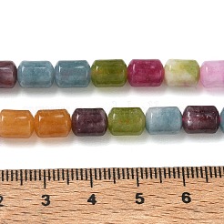 Teñidos naturales blancas abalorios de jade hebras&nbsp;GG-CBAADBA-A02