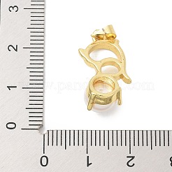 Pendentifs de placage en laiton&nbsp;KK-K293-24A-G