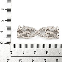 925 Faltschließe aus klarem Zirkonia in Mikropavé-Optik aus Sterlingsilber&nbsp;STER-U001-09P