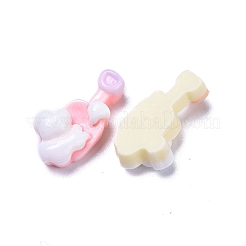 Cabochon decoden in resina opaca e carina&nbsp;RESI-B024-03D