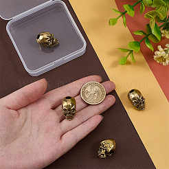 4 perlina europea in ottone&nbsp;KK-OC0001-80
