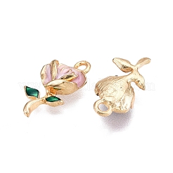 Crémaillère placage pendentifs en émail d'alliage&nbsp;ENAM-N056-418