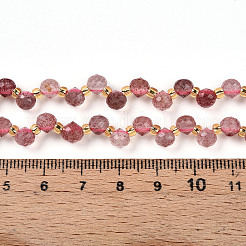 Fragola naturale perle di quarzo fili&nbsp;G-T141-55