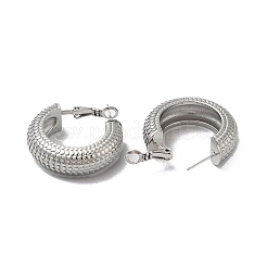 Orecchini a cerchio spessi in acciaio inossidabile 304 anti-ossidazione&nbsp;EJEW-Z022-03P