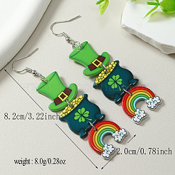Boucles d'oreilles avec pdentif en acrylique&nbsp;FS-WG4D8B0-02