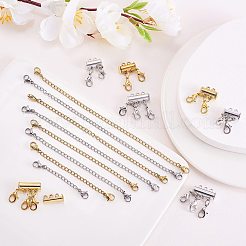 8 Strang 8 Stil 304 Edelstahl Kettenverlängerung&nbsp;DIY-SZ0004-40