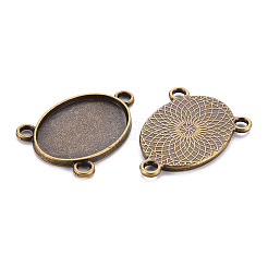 Le impostazioni del connettore in lega cabochon in stile tibetano&nbsp;LS-S-TIBE-Q079-18x25-AB