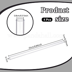 Tubo de acrílico transparente&nbsp;AJEW-WH0475-51L