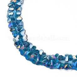 Placcare trasparente perle di vetro fili&nbsp;EGLA-N002-20A-C05