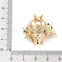 Ottone micro spianare pendenti zirconi&nbsp;KK-B172-04G
