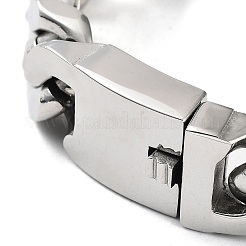 201 Edelstahl-Armbänder mit kubanischen Gliederketten für Männer und Frauen&nbsp;LS-BJEW-D031-21A-P-1