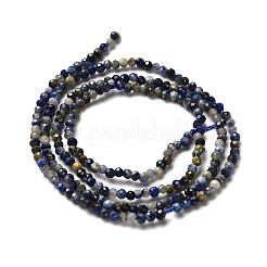 Natürlicher Lapislazuli Perlenstränge&nbsp;G-RM2025-A21-2mm