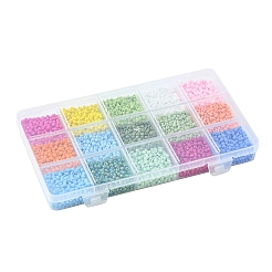 180g 15 Farben Backfarbe K9 Glas Saatperlen Perlen&nbsp;SEED-FS0001-09