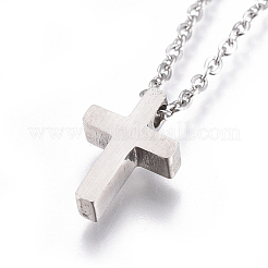 Collares colgantes de acero inoxidable 304&nbsp;NJEW-E141-25