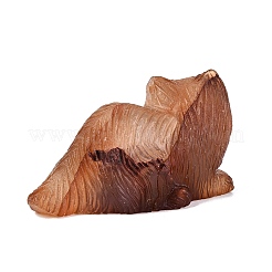 Figurine de chat sculptée en agate rouge naturelle&nbsp;G-Q615-04D
