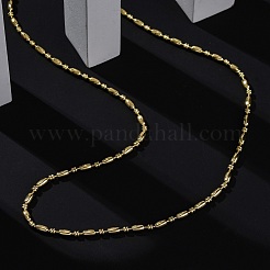 Collier à maillons ovales en laiton plaqué rack&nbsp;NJEW-A035-06G-01