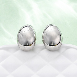 Aretes en forma de lágrima de latón chapado en rejilla&nbsp;X-EJWE-Q766-03P