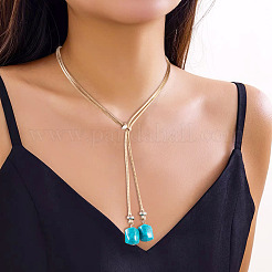 Fabrication de collier coulissant en cordon de polyester ciré&nbsp;NJEW-TAC0018-04