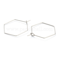 Cerchio per orecchini in acciaio chirurgico inossidabile 316 anti-ossidazione&nbsp;STAS-M288-09P-B