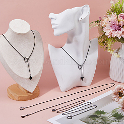 4 stücke 4 arten 304 edelstahl herz anhänger lasso ketten für frauen&nbsp;NJEW-HS00025