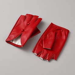 Fingerlose Handschuhe aus PU-Leder&nbsp;AJEW-WH20096-57C