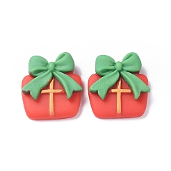 Cabujones de resina opaca con tema navideño&nbsp;RESI-F042-01C