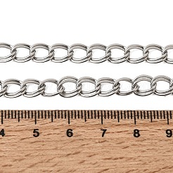 6.5 mm 201 Edelstahl Doppelgliederketten Halsketten für Unisex&nbsp;NJEW-K302-05P