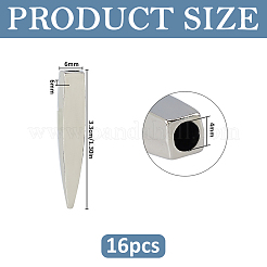 16 embout de cordon en alliage de zinc&nbsp;FIND-FH0018-03P