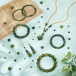 Natürliche chinesische Jade Perlen Stränge&nbsp;G-OC0001-32