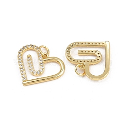 Pendentifs en laiton zircon cubique transparent&nbsp;ZIRC-I367-14G-08